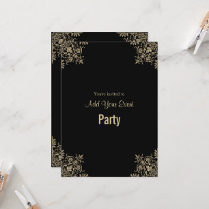 Invitation Carton d'invitation de fête pour toutes occasions