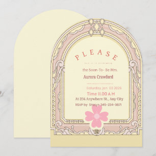 Invitation Carton d'invitation de Fiançailles à l'arche Archi