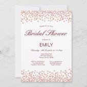 Invitation Carton d'invitation de fiançailles modifiable Rose (Devant)