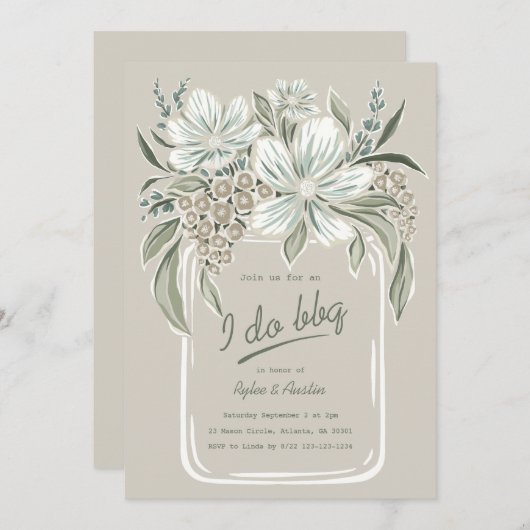 Invitation Carton d'invitation de fiançailles pour couples av (Devant / Derrière)