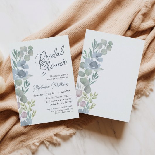 Invitation Carton d'invitation de fiançailles Rustique Fleurs
