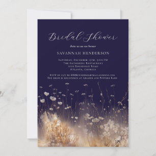 Invitation Carton d'invitation de fiançailles violet foncé
