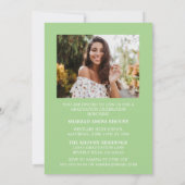 INVITATION CARTON D'INVITATION DE GRADUATION 2 ÉLÉGANT ET STY (Dos)