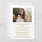 INVITATION CARTON D'INVITATION DE GRADUATION 2 ÉLÉGANT ET STY (Dos)