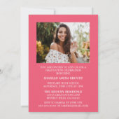 INVITATION CARTON D'INVITATION DE GRADUATION 2 ÉLÉGANT ET STY (Dos)