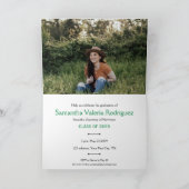 Invitation Carton d'invitation de graduation avec huit photos (Intérieur)