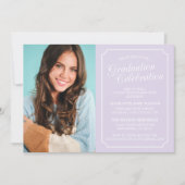 INVITATION CARTON D'INVITATION DE GRADUATION ÉLÉGANT CHIC ET (Devant)