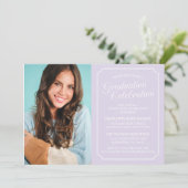 INVITATION CARTON D'INVITATION DE GRADUATION ÉLÉGANT CHIC ET (Debout devant)