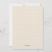 Invitation Carton d'invitation de la chouette de Thanksgiving (Dos)