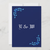 Invitation carton d'invitation de mariage (Dos)