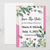 Invitation Carton D'invitation De Mariage (Devant / Derrière)