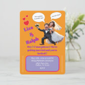 INVITATION " CARTON D'INVITATION DE MARIAGE " (Debout devant)