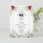 Invitation Carton d'invitation de mariage (Debout devant)