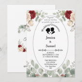 Invitation Carton d'invitation de mariage (Devant / Derrière)