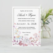 Invitation carton d'invitation de mariage (Debout devant)
