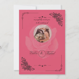 Invitation carton d'invitation de mariage