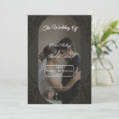 Invitation carton d'invitation de mariage (Debout devant)