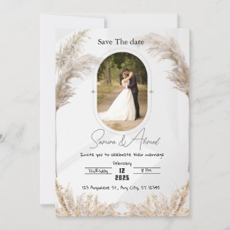 Invitation Carton d'invitation de mariage