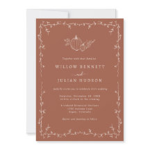 Carton d'invitation de mariage à la citrouille