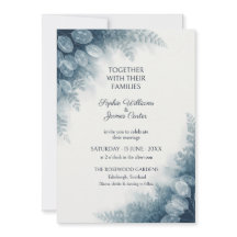 Carton d'invitation de mariage à la fougère Lunari