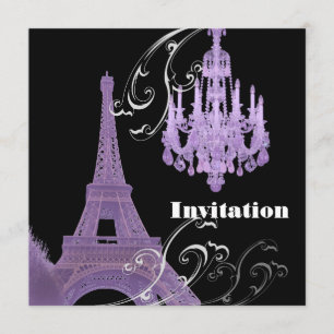 Invitation Carton d'invitation de mariage à la Tour Effiel av