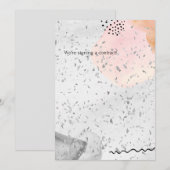 Invitation carton d'invitation de mariage à l'aquarelle (Devant / Derrière)