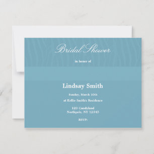 Invitation Carton d'invitation de mariage Aqua Blue