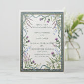 Invitation Carton d'invitation de mariage au chardon celtique (Debout devant)