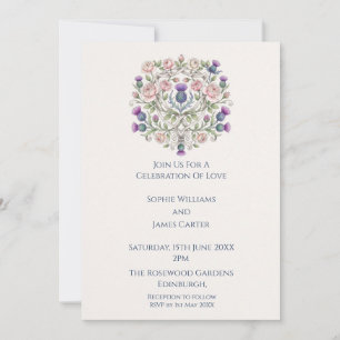 Invitation Carton d'invitation de mariage au mandala floral v