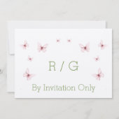 Invitation Carton d'invitation de mariage au Saule Pleureur (Dos)