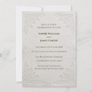 Invitation Carton d'invitation de mariage au tartan celtique