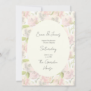 Invitation Carton d'invitation de mariage aux fleurs d'Horten