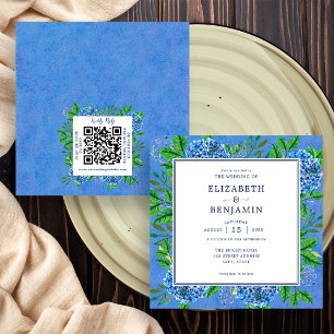 Invitation Carton d'invitation de mariage aux Hydrangeas élég