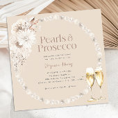 Invitation Carton d'invitation de mariage aux perles Boho