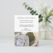 Invitation Carton d'invitation de mariage aux pivoines (Debout devant)