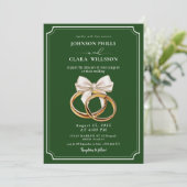 Invitation Carton d'invitation de mariage avec code QR vidéo (Debout devant)