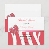 Invitation Carton d'invitation de mariage avec impression zèb (Devant / Derrière)