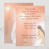 Invitation Carton d'invitation de mariage avec l'art de la ma (Devant / Derrière)