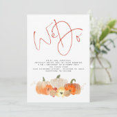 Invitation Carton d'invitation de mariage avec QR Code Paille (Debout devant)