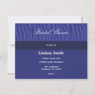 Invitation Carton d'invitation de mariage bleu royal