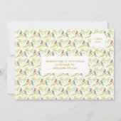 Invitation Carton d'invitation de mariage Bluebirds 5 x 7 (Dos)