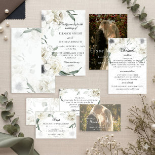 Invitation Carton d'invitation de mariage botanique à la verd