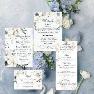 Invitation Carton d'invitation de mariage botanique à la verd