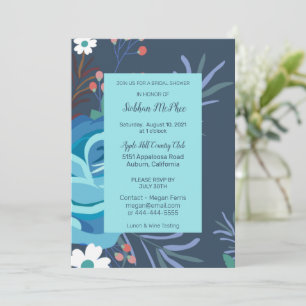 Invitation Carton d'invitation de mariage botanique peint