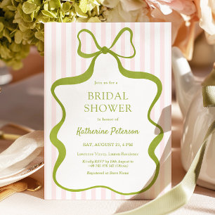 Invitation Carton d'invitation de mariage chic rose et sauge