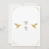 Invitation Carton d'invitation de mariage classique avec bord (Dos)