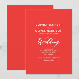 INVITATION CARTON D'INVITATION DE MARIAGE CLASSIQUE JUICIE RO