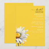 Invitation Carton d'invitation de mariage Daisy Stem Spring Y (Devant / Derrière)
