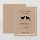 Invitation Carton d'invitation de mariage de Springer Spaniel (Devant / Derrière)