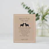 Invitation Carton d'invitation de mariage de Springer Spaniel (Debout devant)